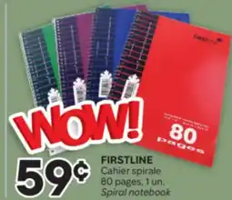 Brunet FIRSTLINE Cahier spirale offer