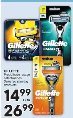 Brunet GILLETTE Produits de rasage sélectionnés offer