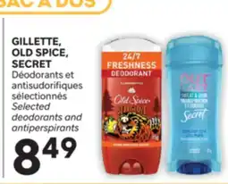 Brunet GILLETTE, OLD SPICE, SECRET Déodorants et antisudorifiques sélectionnés offer