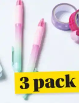 Giant Tiger 3 pack ballpoint pens or 12 pack porous pens offer