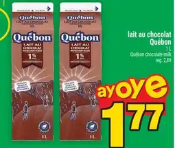 Super C lait au chocolat Québon | Québon chocolate milk offer