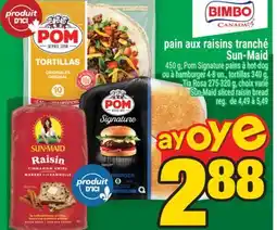 Super C pain aux raisins tranché Sun-Maid | Sun-Maid sliced raisin bread offer