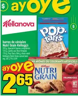 Super C barres de céréales Nutri Grain Kellogg's | Kellogg's Nutri Grain cereal bars offer