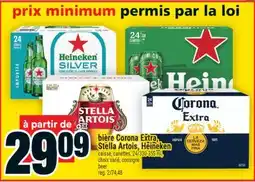 Super C bière Corona Extra, Stella Artois, Heineken | beer offer