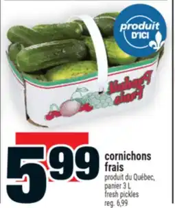 Super C cornichons frais | fresh pickles offer