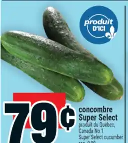 Super C concombre Super Select | Super Select cucumber offer