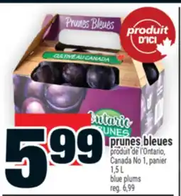 Super C prunes bleues | blue plums offer
