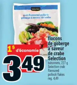Super C flocons de goberge à saveur de crabe Selection | Selection crab flavoured pollock flakes offer