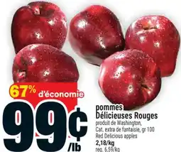 Super C POMMES DÉLICIEUSES ROUGES | RED DELICIOUS APPLES offer