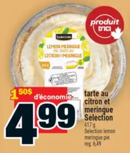 Super C tarte au citron et meringue Selection | Selection lemon meringue pie offer