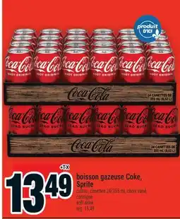 Super C BOISSON GAZEUSE COKE, SPRITE | SOFT DRINK offer