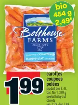 Super C carottes coupées pelées | peeled baby-cut carrots offer