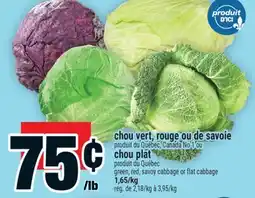 Super C chou vert, rouge ou de savoie, chou plat | green, red, savoy cabbage or flat cabbage offer