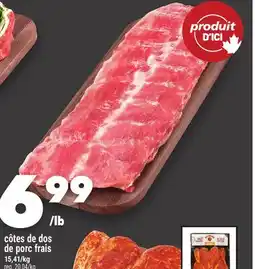 Marche Ami CÔTES DE DOS DE PORC FRAIS offer