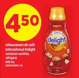 Maxi REHAUSSEURS DE CAFÉ INTERNATIONAL DELIGHT, 946 ML offer