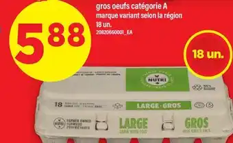 Maxi GROS OEUFS CATÉGORIE A, 18 un offer