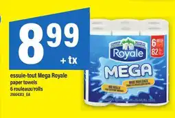 Maxi ESSUIE-TOUT MEGA ROYALE | PAPER TOWELS, 6 ROULEAUX/ROLLS offer