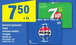 Maxi BOISSONS GAZEUSES PEPSI, 12X355 offer