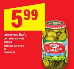 Maxi CORNICHONS BICK'S | PICKLES, 1 L offer