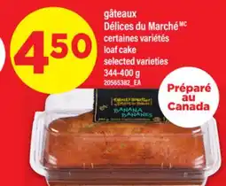 Maxi GÂTEAUX DÉLICES DU MARCHÉ / LOAF CAKE, 344-400 G offer