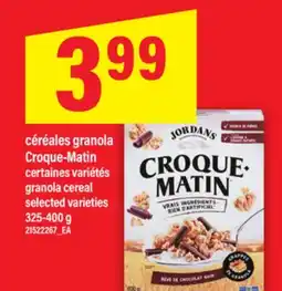 Maxi CÉRÉALES GRANOLA CROQUE-MATIN / GRANOLA CEREAL, 325-400 G offer