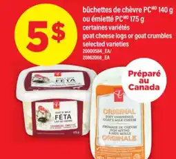 Maxi BÛCHETTES DE CHÈVRE PCMD 140 G OU ÉMIETTÉ, 175 G | GOAT CHEESE LOGS OR GOAT CRUMBLES offer