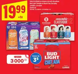 Maxi BIÈRE ARCHIBALD OU BOISSON DE MALT ALCOOLISÉE | BUD LIGHT CHELADA OU BEACH DAY EVERYDAY, 12x355 mL offer