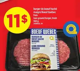 Maxi BURGER DE BOEUF HACHÉ MAIGRE BOEUF QUÉBEC | LEAN GROUND BURGER, 568 g offer