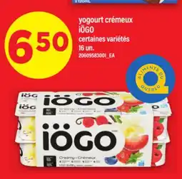 Maxi YOGOURT CRÉMEUX IÖGO, 16 UN offer
