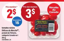 Maxi TOMATES RAISINS DÉLICES DU MARCHÉ, 283 G offer