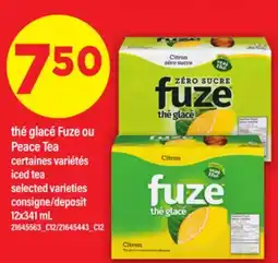 Maxi THÉ GLACÉ FUZE OU PEACE TEA | ICED TEA, 12X341 ML offer