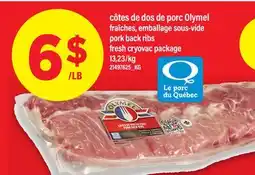 Maxi CÔTES DE DOS DE PORC OLYMEL | PORK BACK RIBS offer