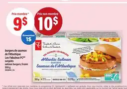 Maxi BURGERS DE SAUMON DE L'ATLANTIQUE LES FABULEUX PC | SALMON BURGERS offer