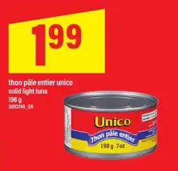 Maxi THON PÂLE ENTIER UNICO | SOLID LIGHT TUNA, 198 G offer