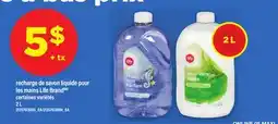 Maxi RECHARGE DE SAVON LIQUIDE POUR LES MAINS LIFE BRAND, 2 L offer