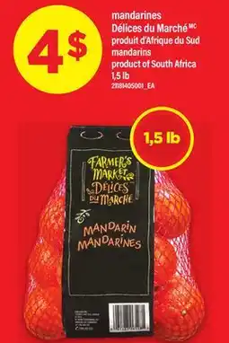 Maxi MANDARINES DÉLICES DU MARCHÉ | MANDARINS, 1,5 lb offer