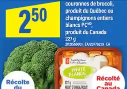 Maxi COURONNES DE BROCOLI OU CHAMPIGNONS ENTIERS BLANCS PC, 227 g offer
