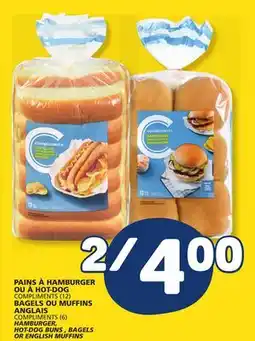 Marché Bonichoix COMPLIMENTS HAMBURGER, HOT-DOG BUNS , BAGELS OR ENGLISH MUFFINS offer