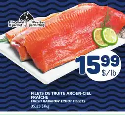 Marché Bonichoix FRESH RAINBOW TROUT FILLETS offer