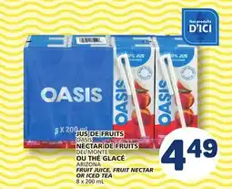 Marché Bonichoix OASIS, DEL MONTE OR ARIZONA FRUIT JUICE, FRUIT NECTAR offer