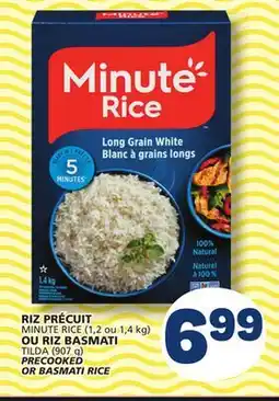 Marché Bonichoix MINUTE RICE (1,2 or 1,4 kg) OR TILDA (907 g) PRECOOKED OR BASMATI RICE offer