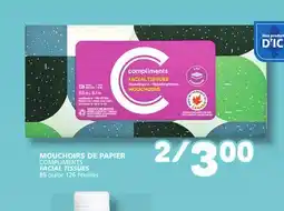 Marché Bonichoix COMPLIMENTS FACIAL TISSUES offer