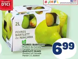 Marché Bonichoix BARTLETT PEARS offer
