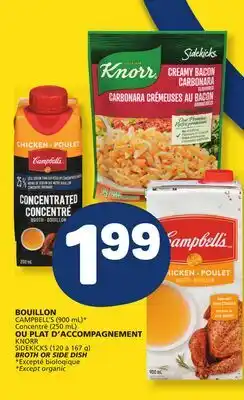 Marché Bonichoix KNORR SIDEKICKS BROTH OR SIDE DISH offer