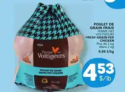 Marché Bonichoix FERME DES VOLTIGEURS FRESH GRAIN-FED CHICKEN offer