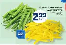 Marché Bonichoix WAX OR GREEN BEANS offer