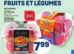 Marché Bonichoix Panier 2 L OR Panier 3 L NECTARINES OR PEACHES offer