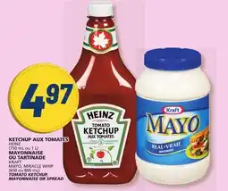 Marché Bonichoix HEINZ OR KRAFT MAYO OR MIRACLE WHIP TOMATO KETCHUP MAYONNAISE OR SPREAD offer