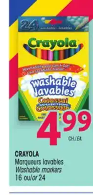 Uniprix CRAYOLA Marqueurs lavables/Washable markers offer