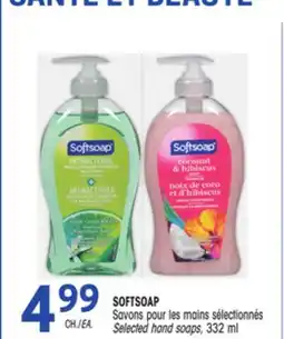 Uniprix SOFTSOAP Savons pour les mains sélectionnés/Selected hand soaps offer